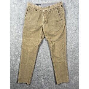J.Crew Urban Slim Corduroy Pants Size 30 x 32 Khaki All Cotton Preppy